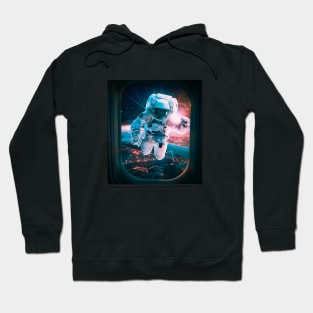 astronaut rescue plane. sci-fi Hoodie